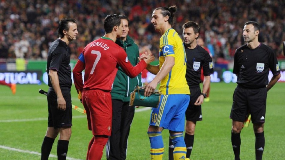 Cristiano Ronaldo y Zlatan Ibrahimovic.