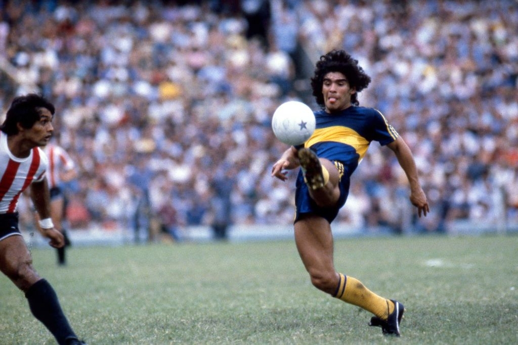 Diego Maradona en Boca Juniors.