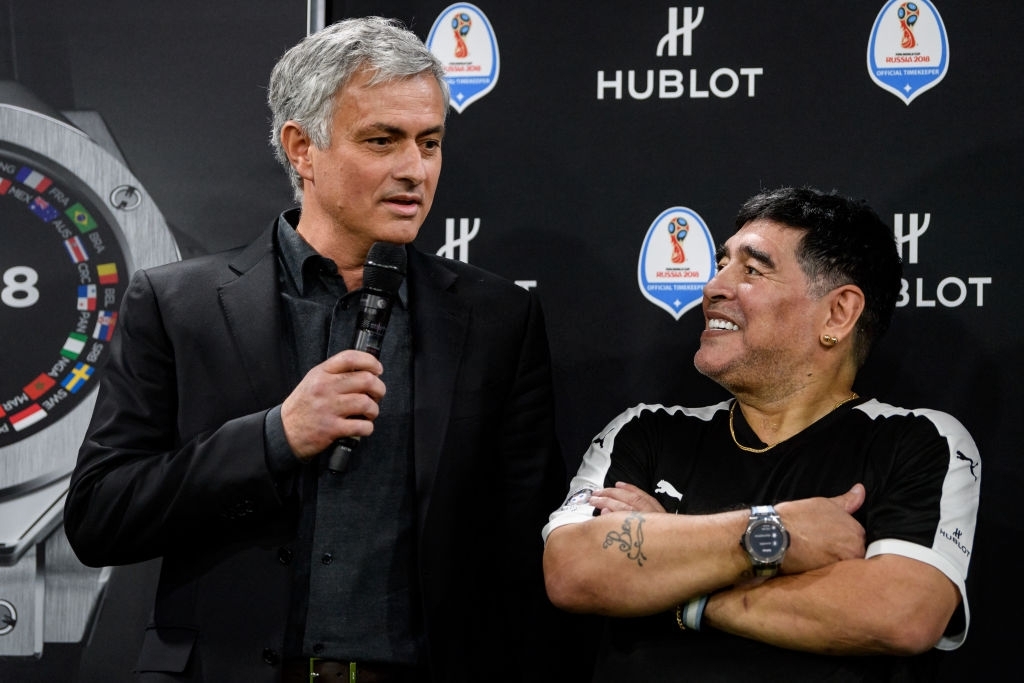 Mourinho y Maradona.