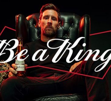 Lionel Messi en la campaña de Budweiser.