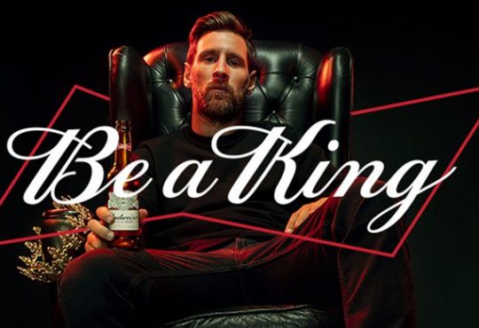 Lionel Messi en la campaña de Budweiser.