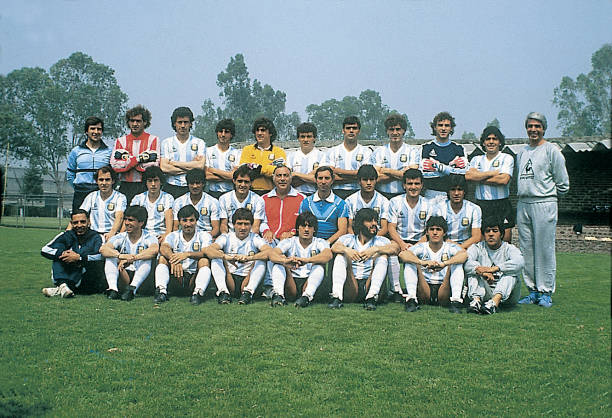 El plantel de Argentina en el Mundial de México 1986.