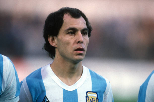 Bochini con la selección argentina.