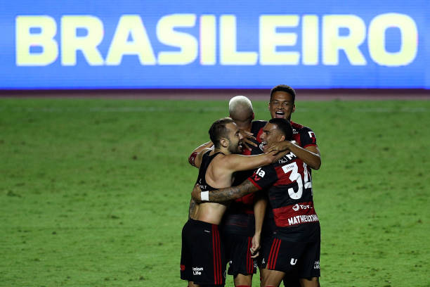 La celebración del Flamengo.