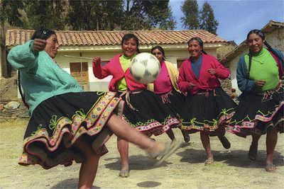 Las futbolistas de Churubamba, Perú.