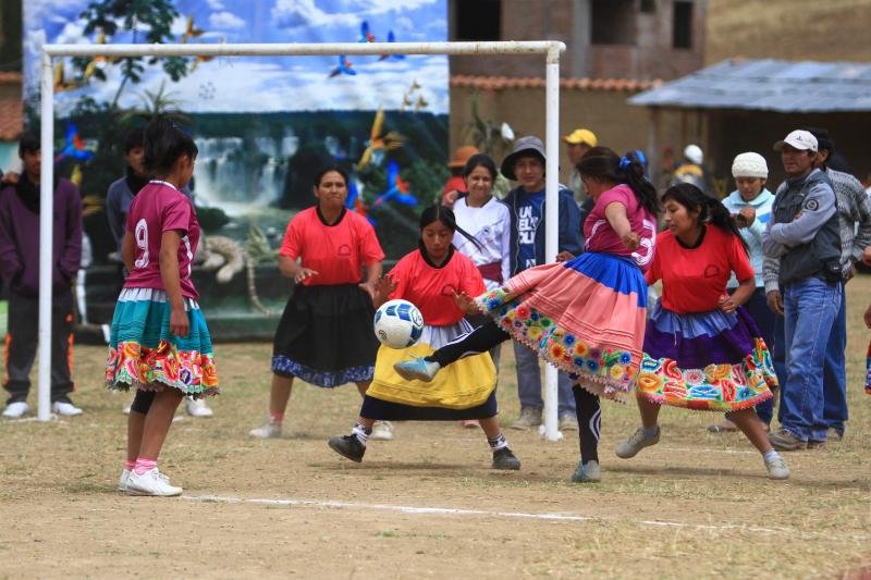 Las futbolistas de Churubamba, Perú.