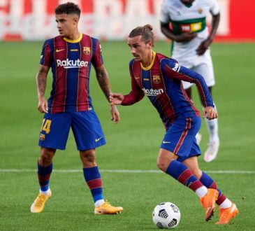 Philippe Coutinho y Antoine Griezmann