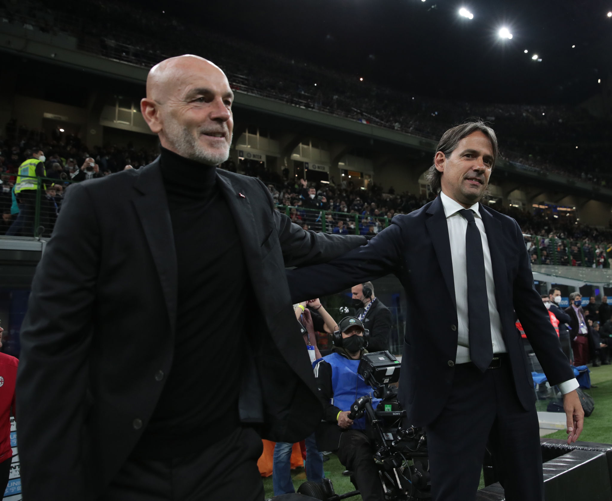 Stefano Pioli y Simone Inzaghi