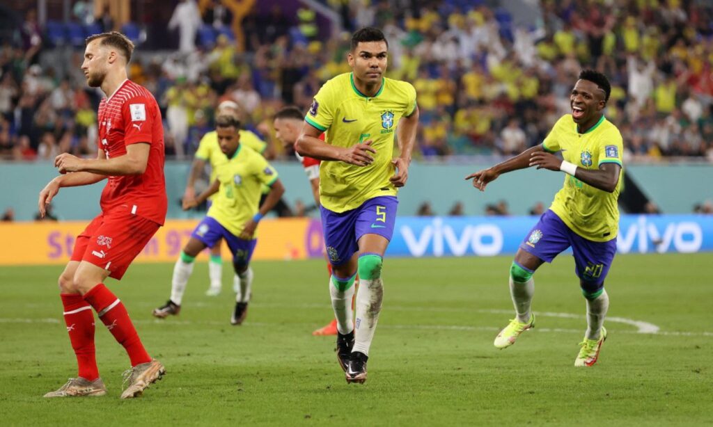 Casemiro marcó el gol del triunfo de Brasil 1-0 sobre Suiza en Qatar 2022