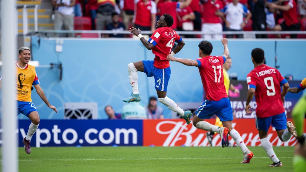Keysher Fuller, autor del gol del triunfo de Costa Rica sobre Japón