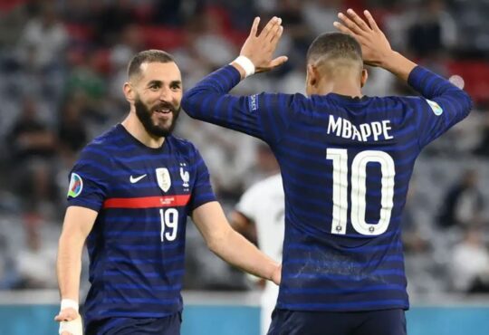 Karim Benzema y Kylian Mbappé, figuras de Francia