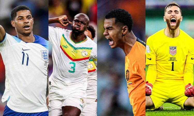 Marcus Rashford, Kalidou Koulibaly, Cody Gakpo y Matt Turner - Qatar 2022