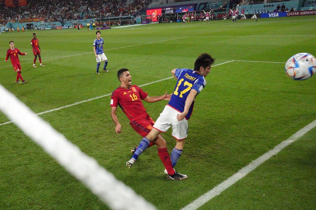 El gol de Ao Tanaka para el 2-1 de Japón sobre España