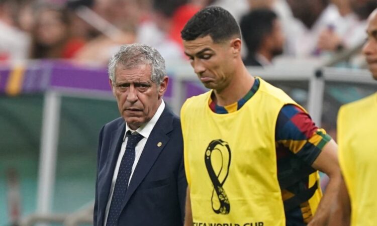 Fernando Santos y Cristiano Ronaldo