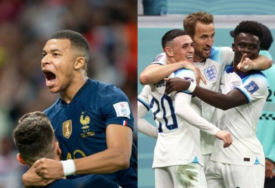 Kylian Mbappé (Francia) vs Harry Kane (Inglaterra)