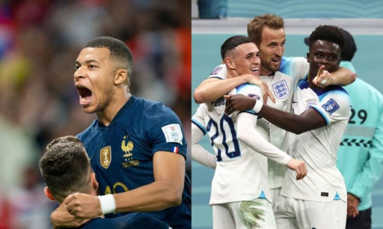 Kylian Mbappé (Francia) vs Harry Kane (Inglaterra)