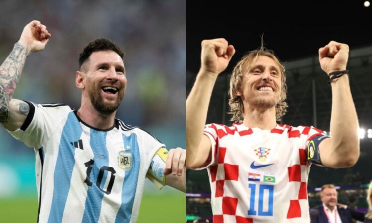 Leo Messi (Argentina) y Luka Modric (Croacia)