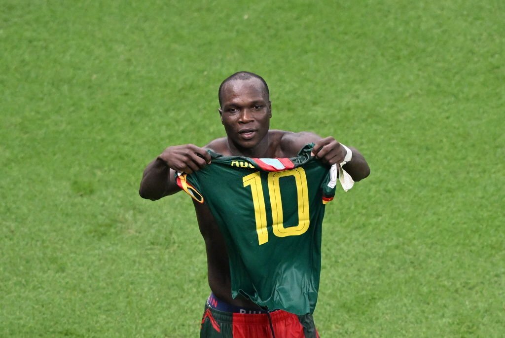 Vincent Aboubakar marcó el gol del triunfo de Camerún ante Brasil