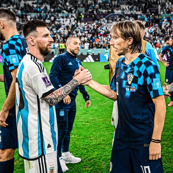 Leo Messi y Luka Modric